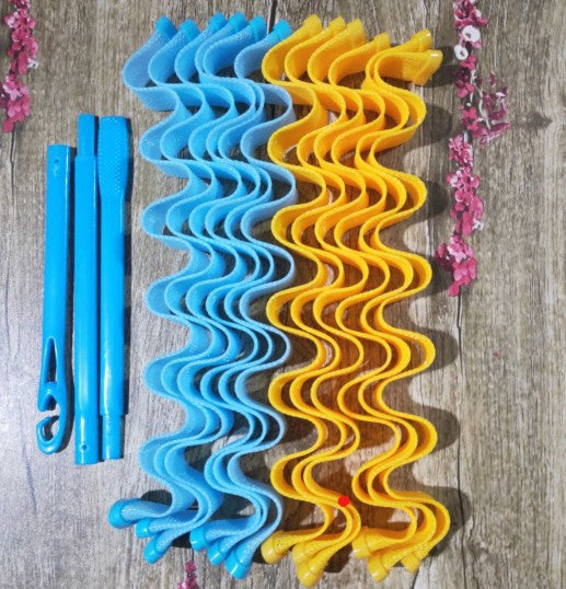 Cross-border Multi-size Egg Roll Water Ripple Curling Stick DIY Manual Curling Artifact Disc Hair Artifact Does Not Hurt Hair Curly Hair