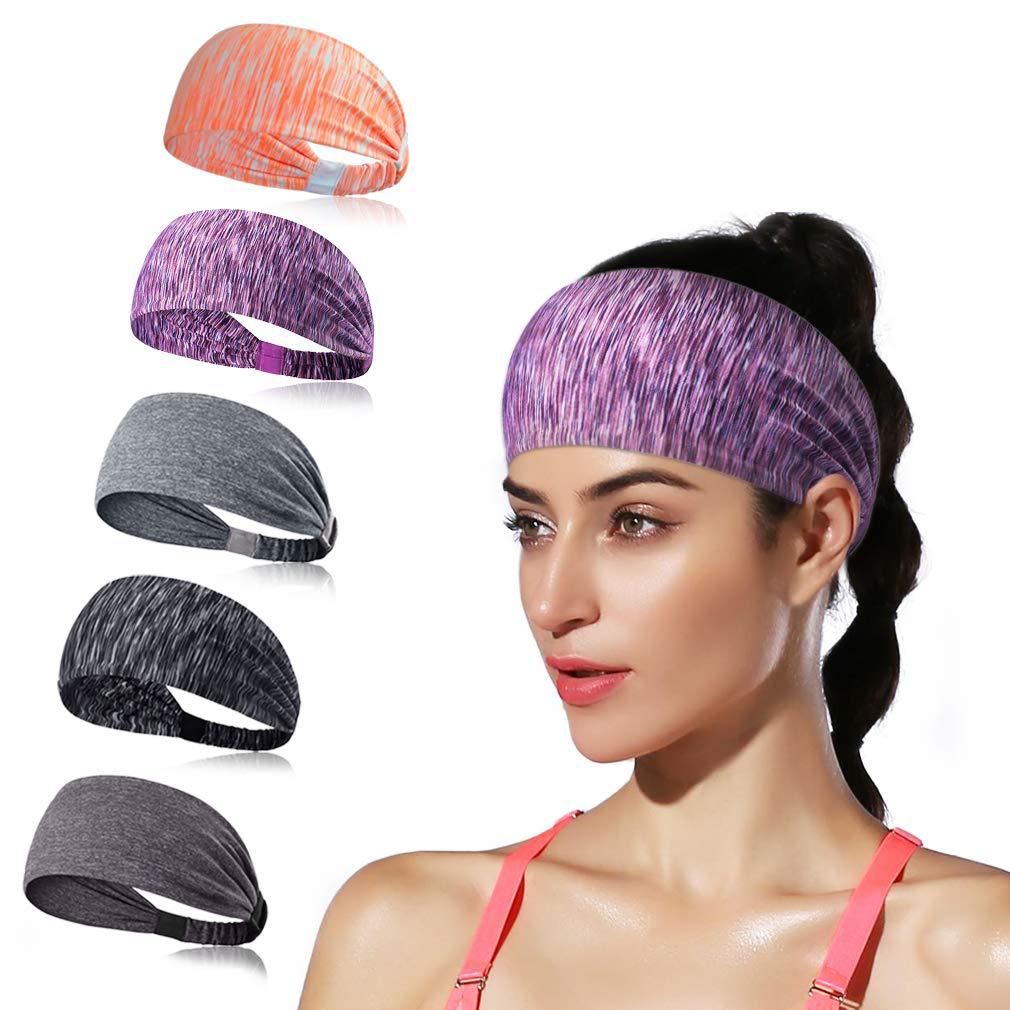 Amazon Sports Hair Band Wholesale Female Sweat-absorbing Anti-perspirant Headband Fitness Turban Yoga Headband Hair Accessories
