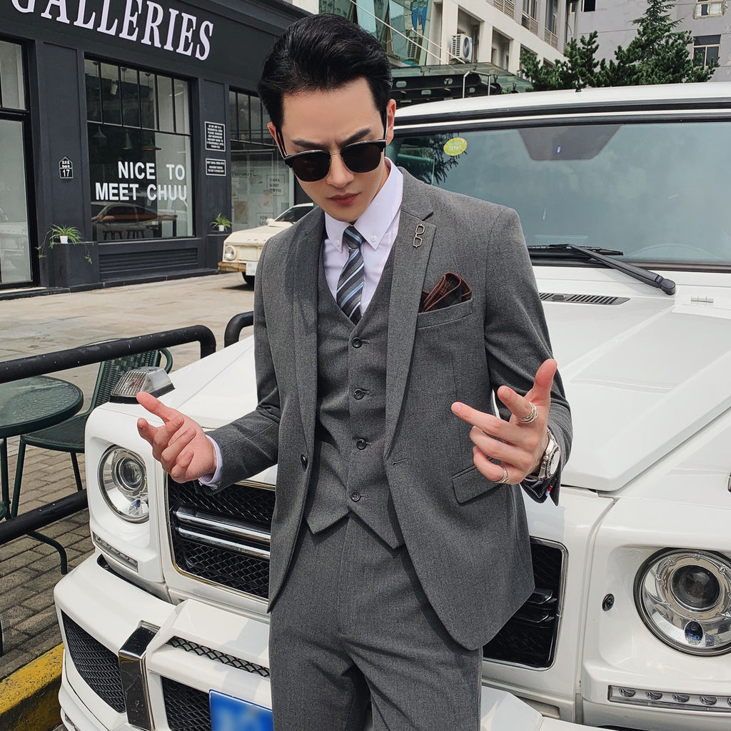 Men 3 peace Suit British Style