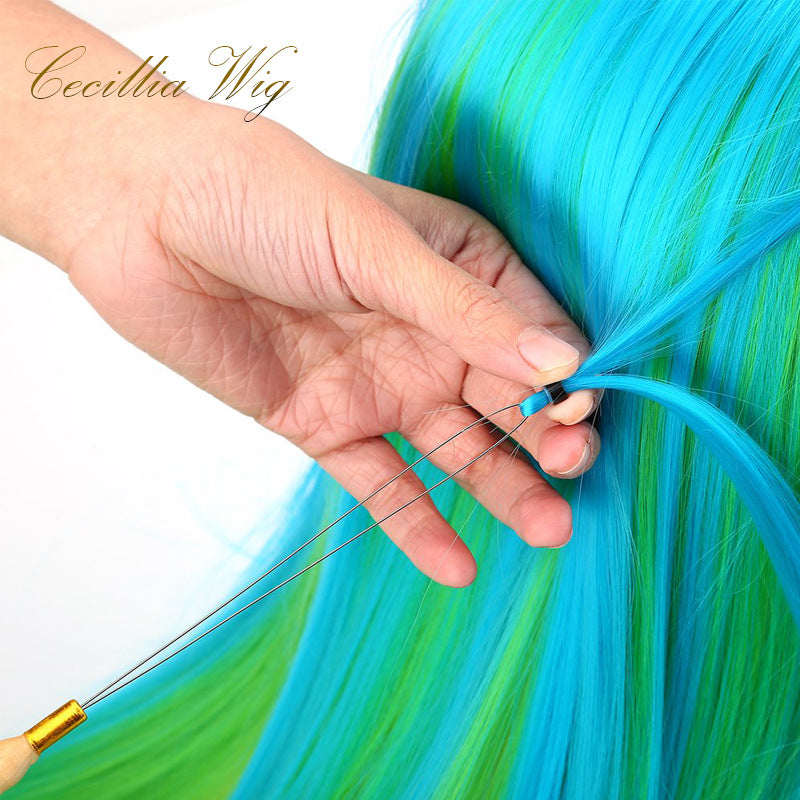 New Laser Wire Wig Tool PETtinsel Hair Hair Extension Pliers Crochet Silicone Buckle Wig Accessories