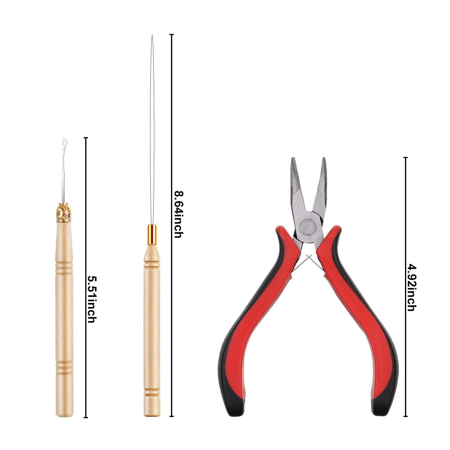 New Laser Wire Wig Tool PETtinsel Hair Hair Extension Pliers Crochet Silicone Buckle Wig Accessories