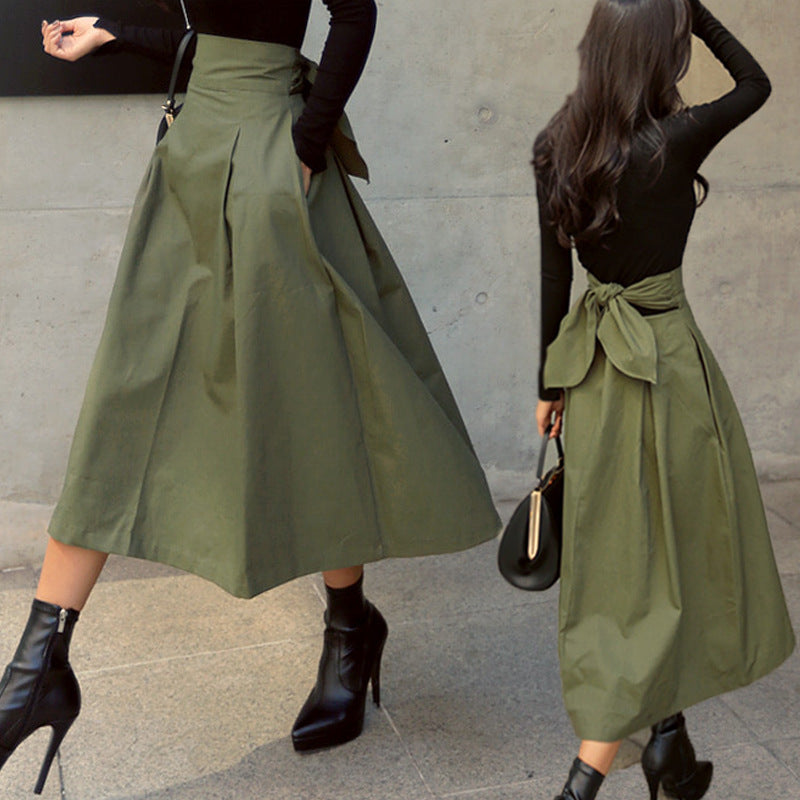 Skirt Spring And Autumn A- Line Umbrella Skirt