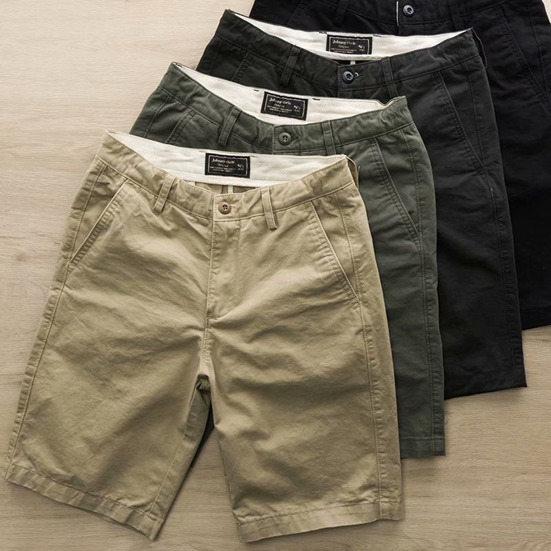 New Men&amp;#039;s Casual Shorts Solid Color All-match Five-point Pants