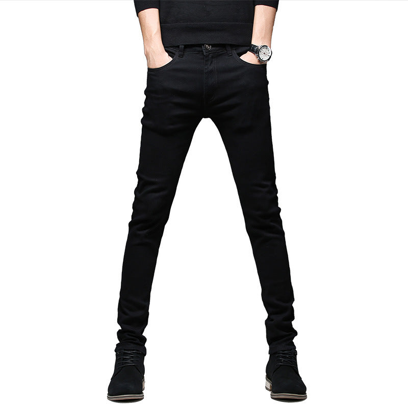 Men's Jeans Summer Men's Black Trend Casual Stretch Summer Thin Section Pencil Pants Trousers