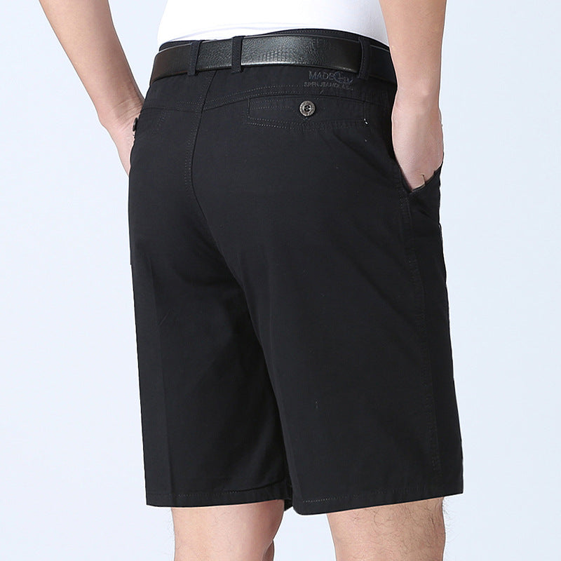 Xinjiang Cotton Shorts 5-point Pants Summer Thin Middle-aged And Elderly Beach Pants Middle-aged Casual Pants Men's Suit Shorts