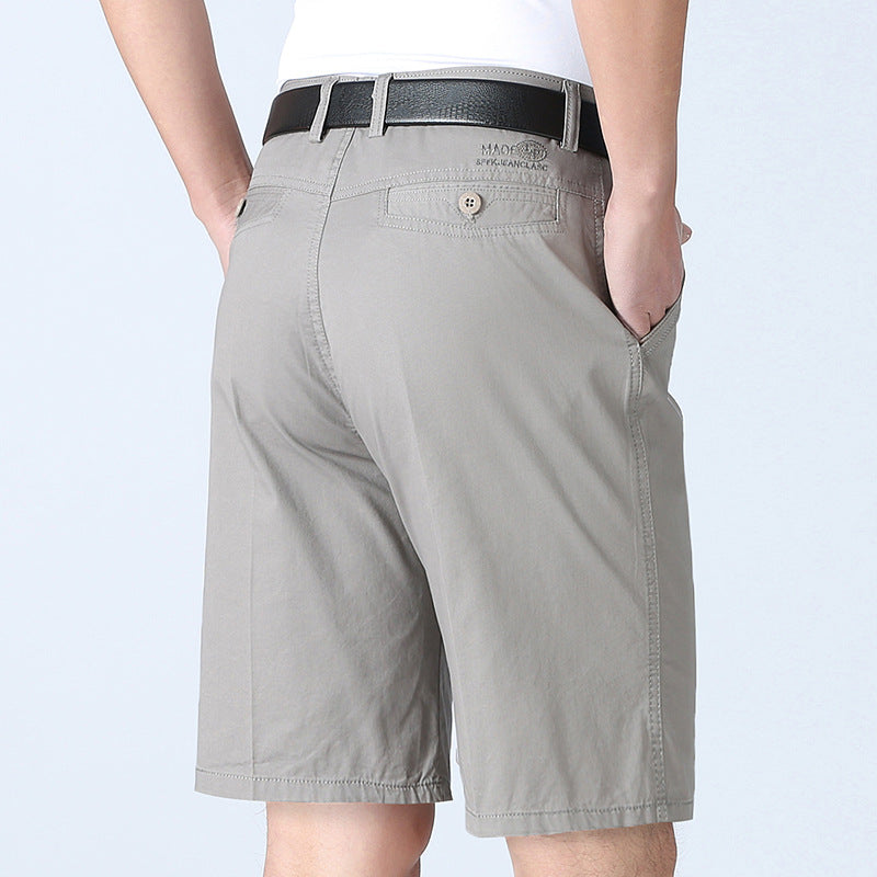 Xinjiang Cotton Shorts 5-point Pants Summer Thin Middle-aged And Elderly Beach Pants Middle-aged Casual Pants Men's Suit Shorts