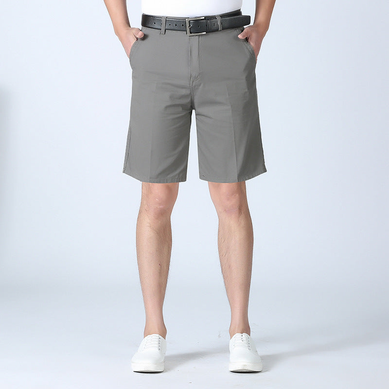 Xinjiang Cotton Shorts 5-point Pants Summer Thin Middle-aged And Elderly Beach Pants Middle-aged Casual Pants Men's Suit Shorts