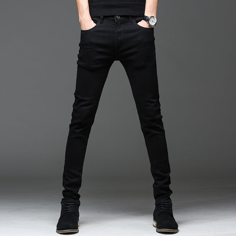 Men's Jeans Summer Men's Black Trend Casual Stretch Summer Thin Section Pencil Pants Trousers