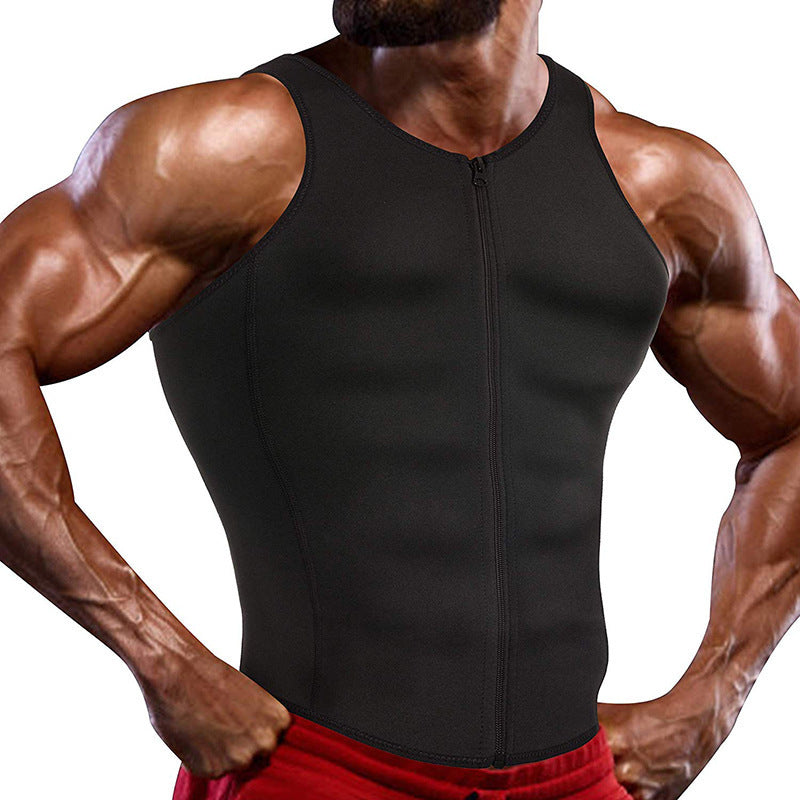 Men's Sauna Clothing Belly Vest Sports Vest Cross-border Corset Neoprene Tights Body-shaping Clothing