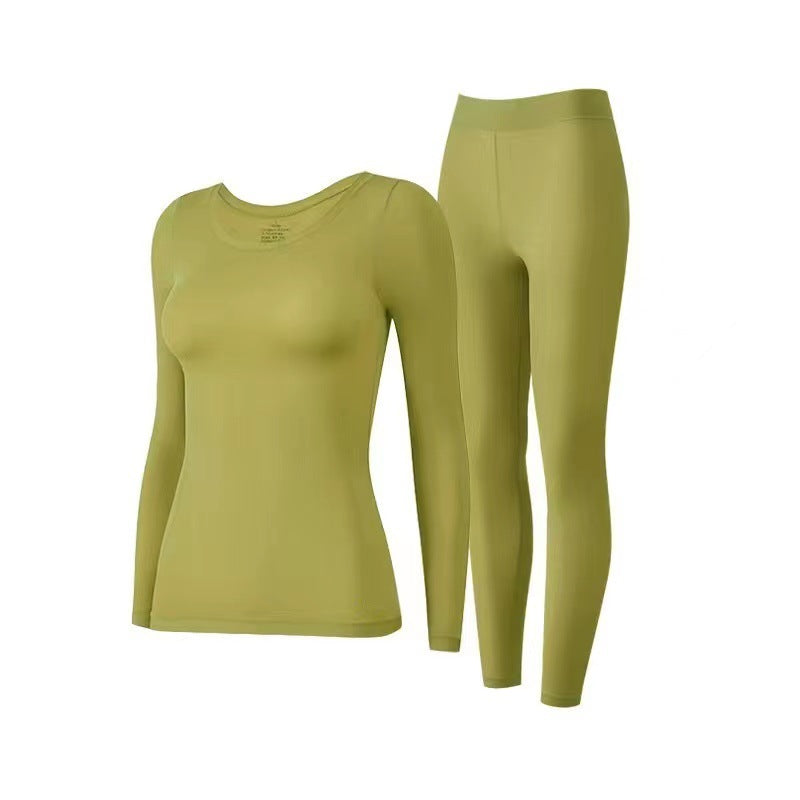 Hyaluronic Acid Ultra-thin Skin Care Clothing Warm Heating Bottoming Mask Autumn Clothing Long Pants Moisturizing High Elastic Slim Fit Suit