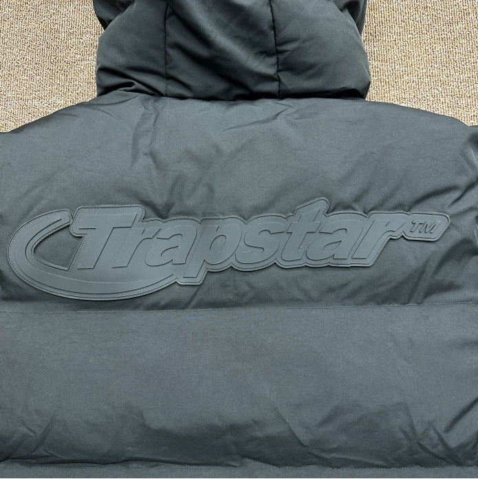 Trapstar Winter New All Black Label Letter Cotton-padded Jacket Cotton-padded Clothes Simple Trendy Brand Couple's Casual All-match Jacket