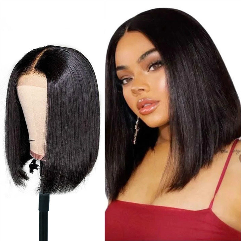 African Wig Female Short Straight Hair BOB Headgear Ladies European And American Fashion Chemical Fiber Wig Female AliExpress A Generation Of Hair