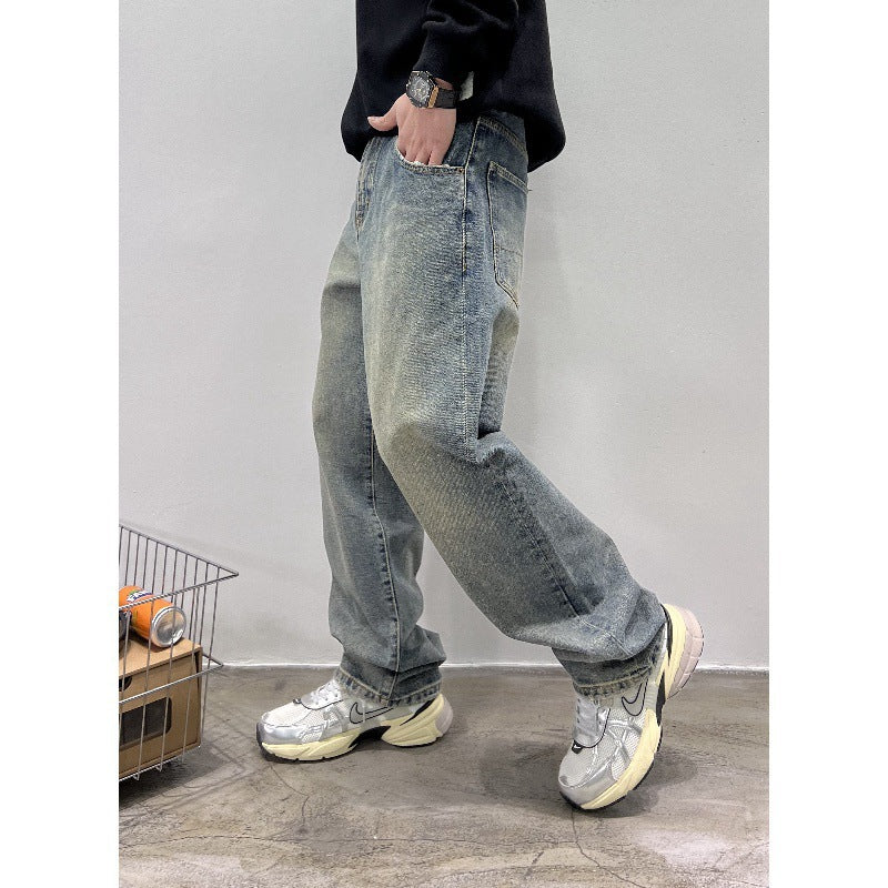 Jeans Men's Autumn New Loose Straight Leg Pants