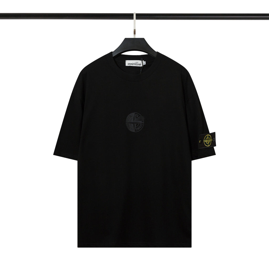 Pure Cotton Short-Sleeved T-Shirt Round Neck Men's And Women's  Summer Leisure Island Export