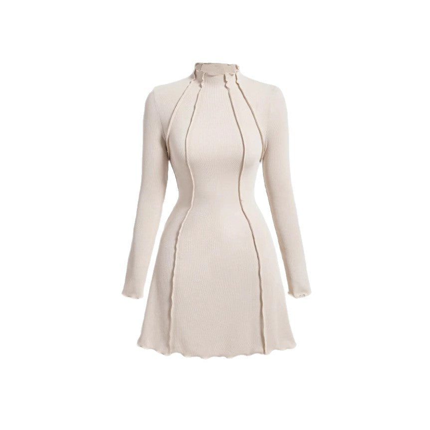 Half-High Collar Small Ribbed Elegant Style Spicy Girl