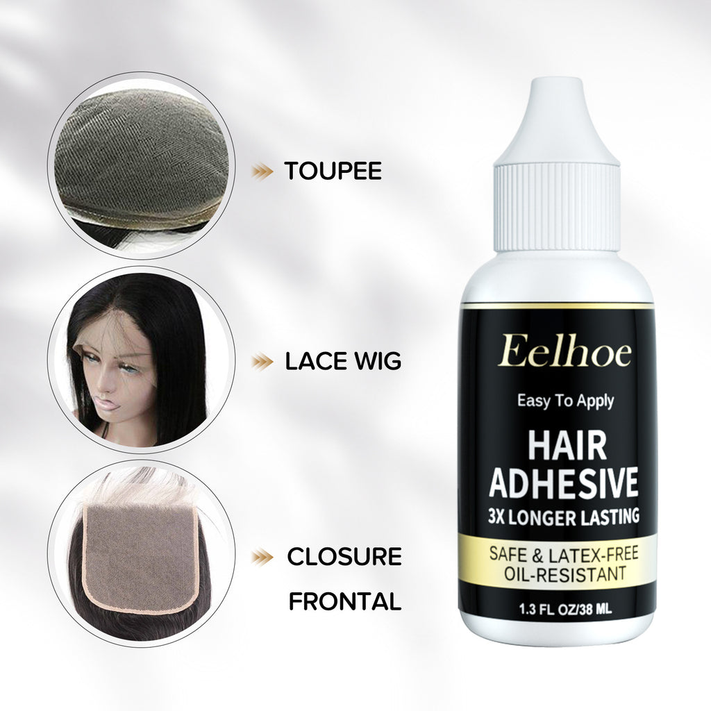 EELHOE Wig Glue Skin Invisible Liquid Glue Weaving Hair Replacement Wig Unloading Glue Fast Unloading Hair Block Glue