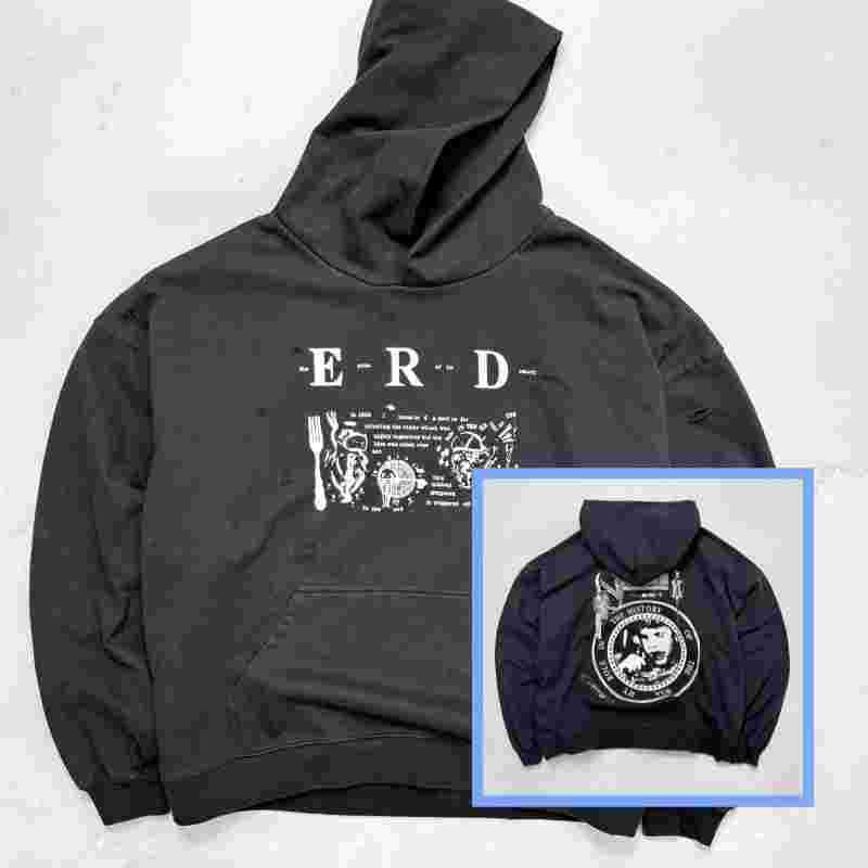 High Street Hooded Sweatshirts For Men And Women, Loose Couple Jackets, Embroidered Trendy Basic Popular Hip-hop Distressed Jackets