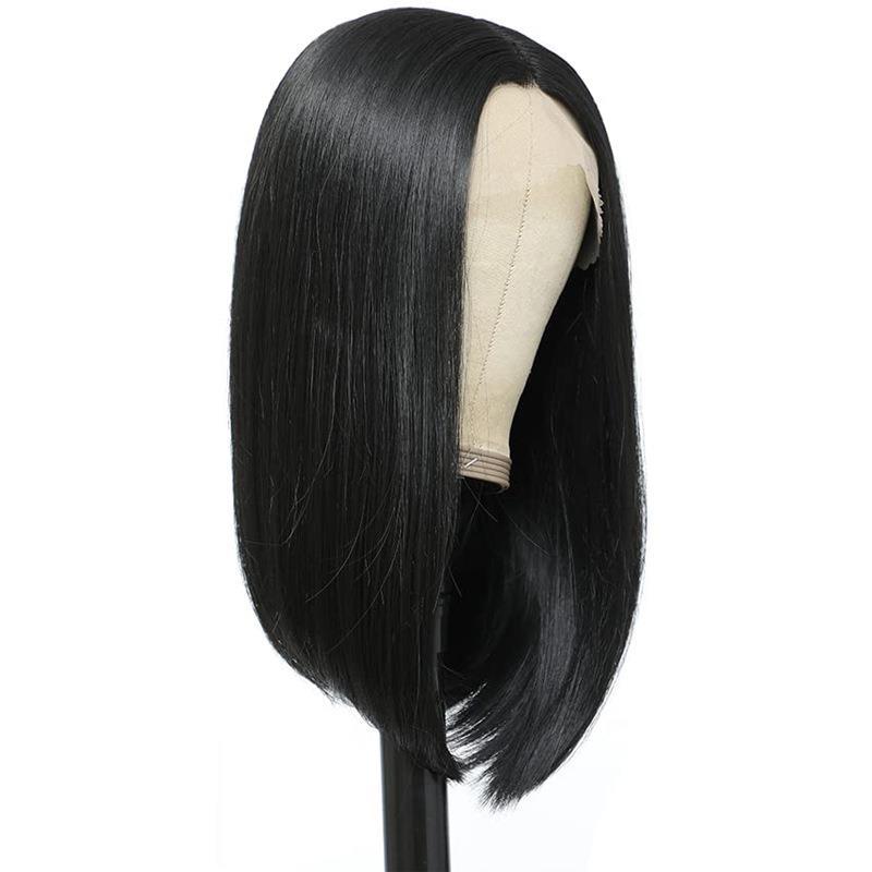 Front Lace Bob Short Straight Hair Chemical Fiber  Wigs