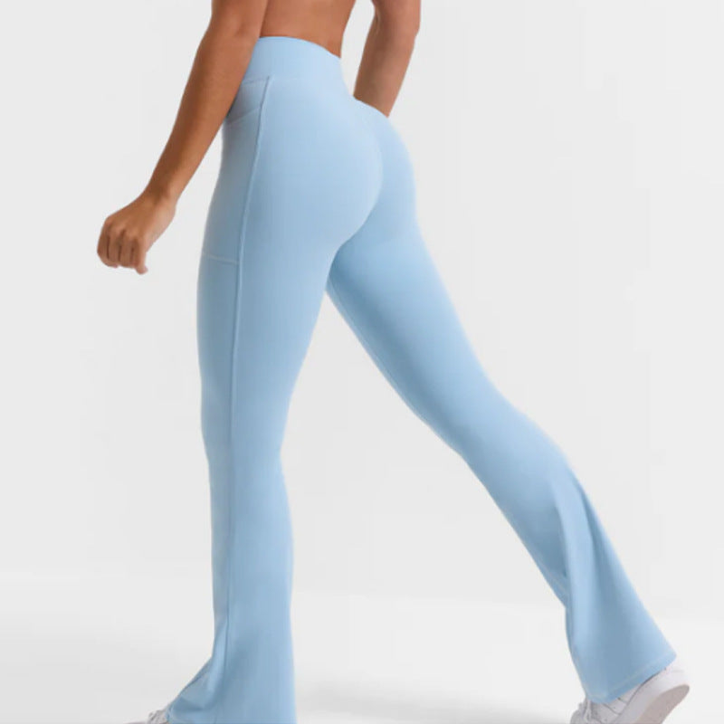 Sports High-waist Wide-leg Pants