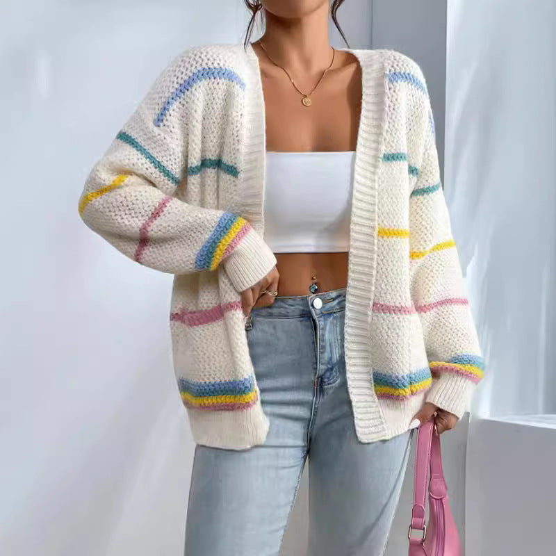 Sweater Fashion Loose Casual All-match Knitted Sweater Jacket