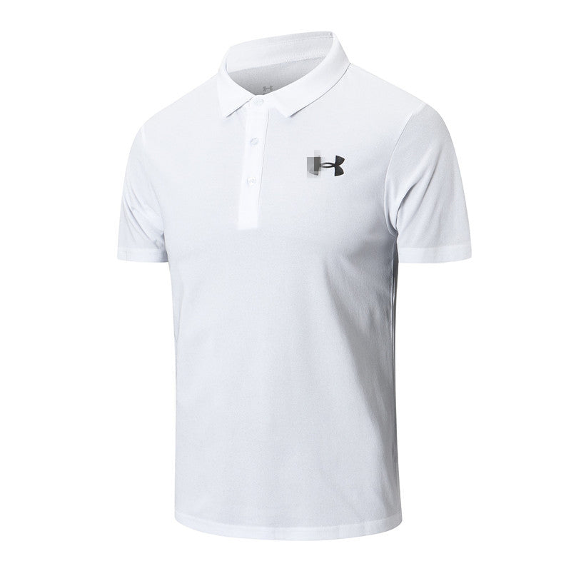 An Brand Foreign Trade Summer New Men's Short-sleeved Polo Shirt High-end Lapel T-shirt Slim Half-sleeved Coach Overalls