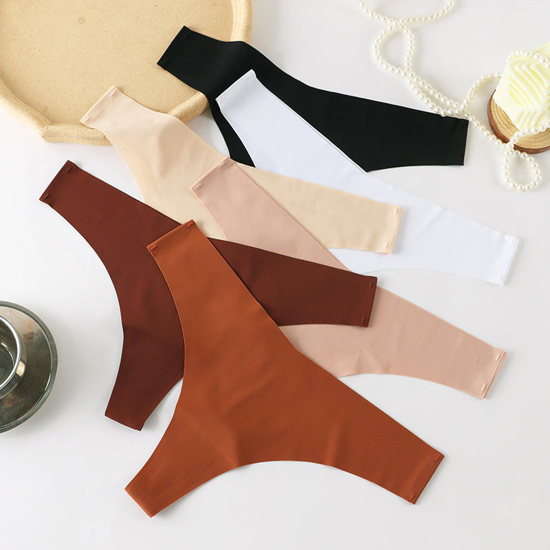 Underwear Women Cotton Crotch Low Waist Sexy Skin-friendly Solid Color Plus Size Briefs