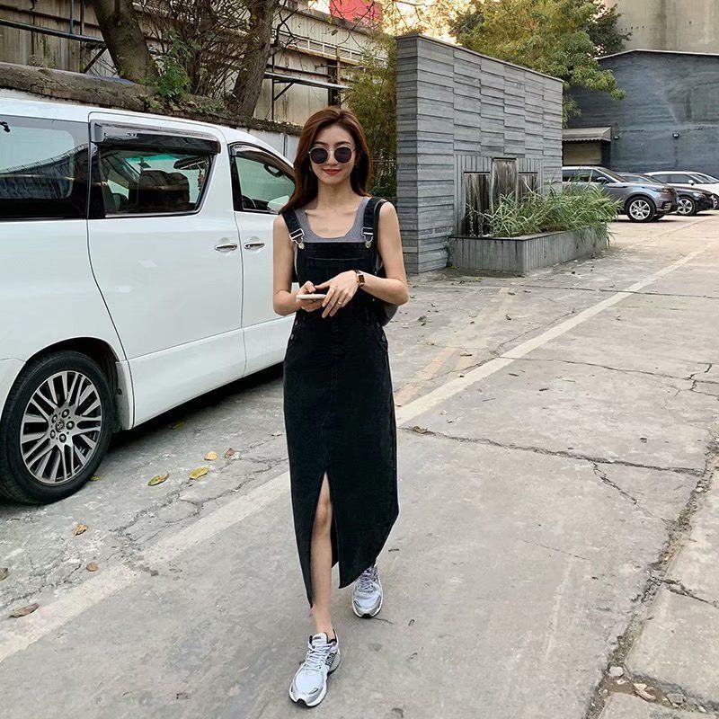 Women Spring And Autumn Denim Dress