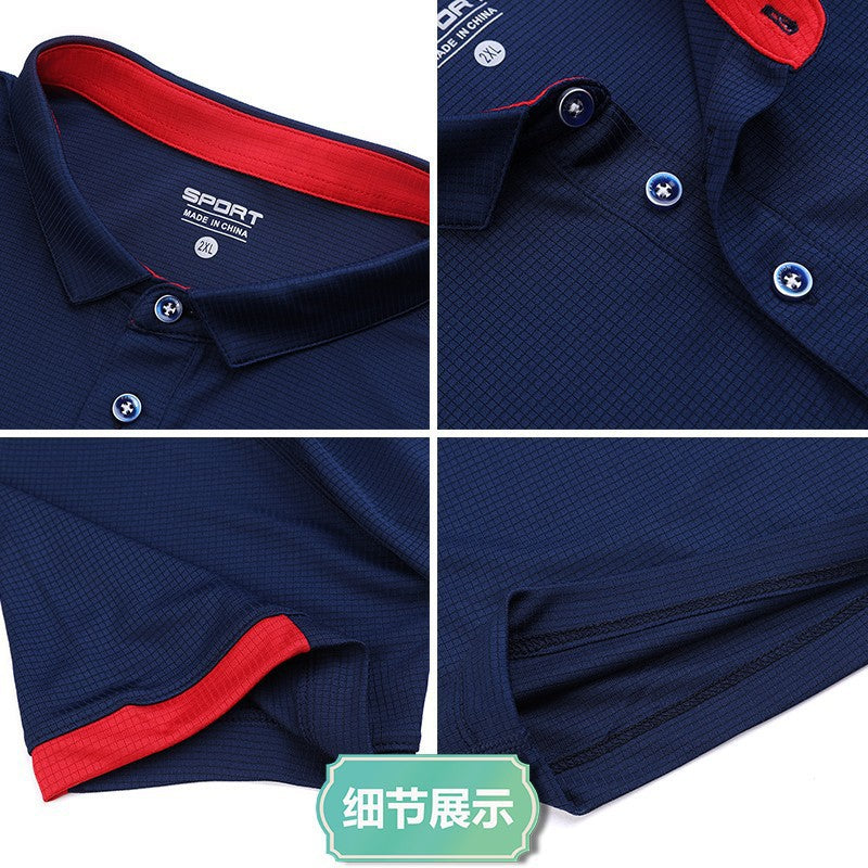 Quick-drying Work Clothes Custom Printed Logo Short-sleeved Lapel T-shirt Group Sports Polo Shirt