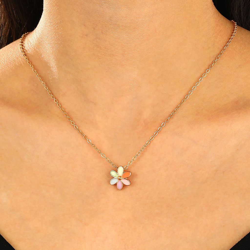 Fashion Simple Niche Design Love Fingerprint Pendant Necklace Women's All-match Clavicle Chain Extremely Simple Style