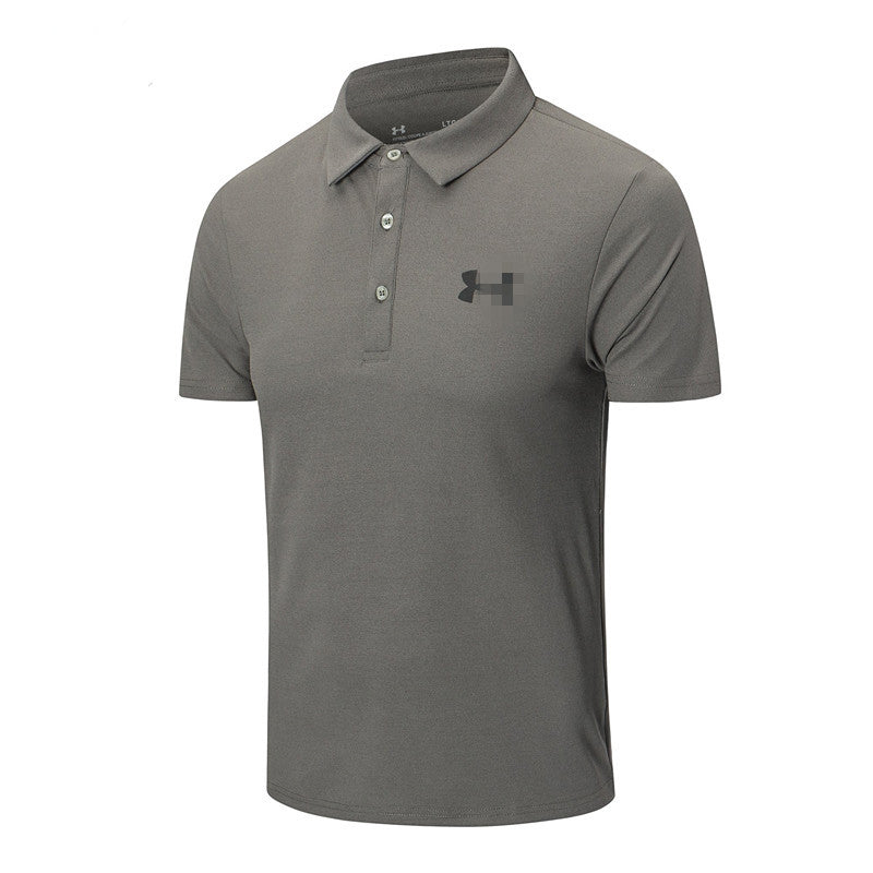 An Brand Foreign Trade Summer New Men's Short-sleeved Polo Shirt High-end Lapel T-shirt Slim Half-sleeved Coach Overalls