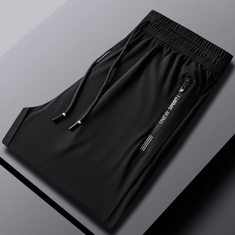 High-end Ice Silk Pants Men&amp;amp;#039;s Elastic Casual Pants Men&amp;amp;#039;s Summer