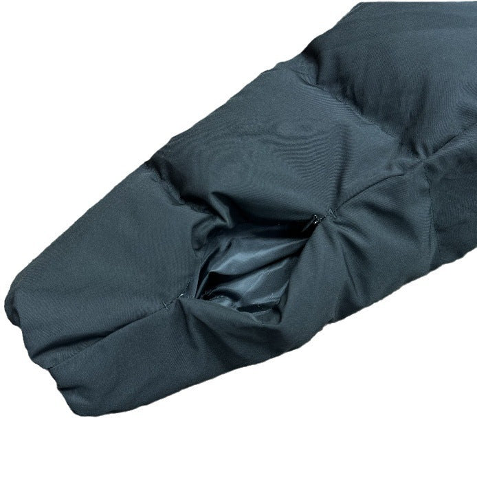 Trapstar Winter New All Black Label Letter Cotton-padded Jacket Cotton-padded Clothes Simple Trendy Brand Couple's Casual All-match Jacket