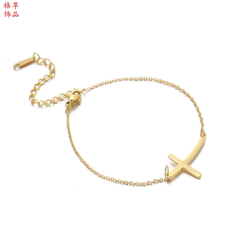 Cross Stainless Steel Bracelet