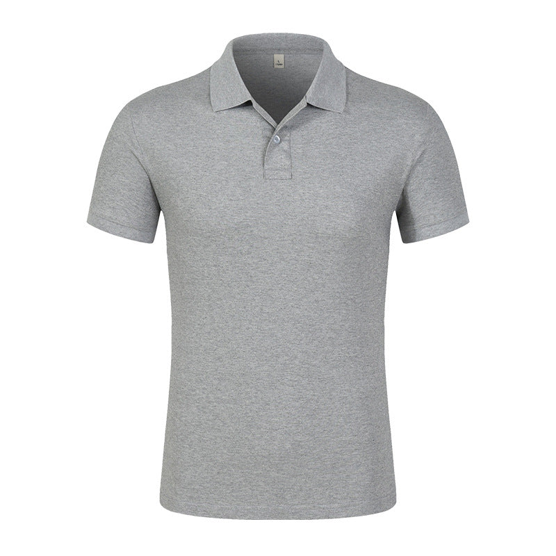 Men's Piqué Cotton Polo Shirt Men's Summer Men's T-shirt Solid Color Short-sleeved T-shirt