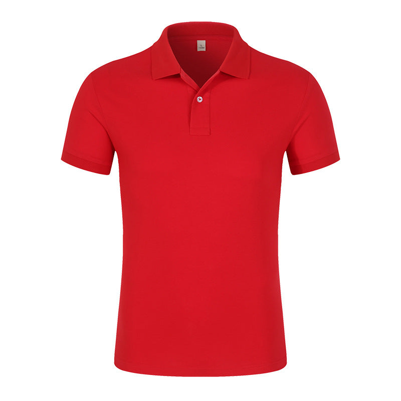 Men's Piqué Cotton Polo Shirt Men's Summer Men's T-shirt Solid Color Short-sleeved T-shirt