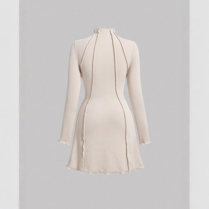 Half-High Collar Small Ribbed Elegant Style Spicy Girl