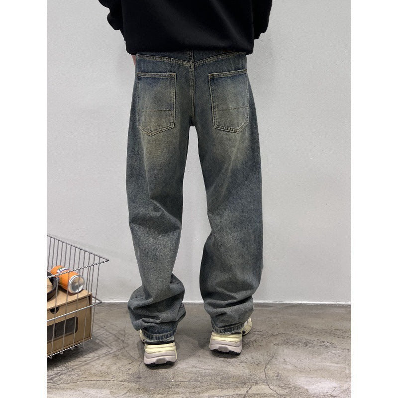 Jeans Men's Autumn New Loose Straight Leg Pants