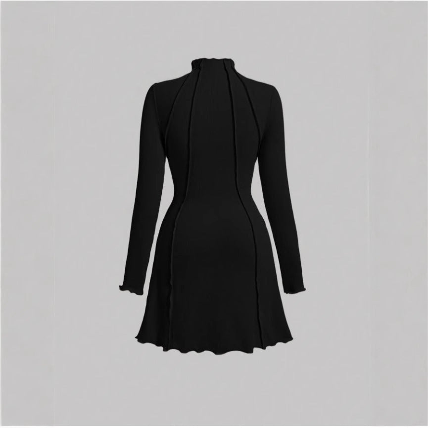 Half-High Collar Small Ribbed Elegant Style Spicy Girl