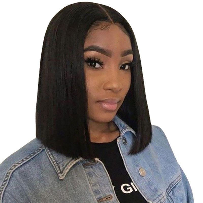 African Wig Female Short Straight Hair BOB Headgear Ladies European And American Fashion Chemical Fiber Wig Female AliExpress A Generation Of Hair