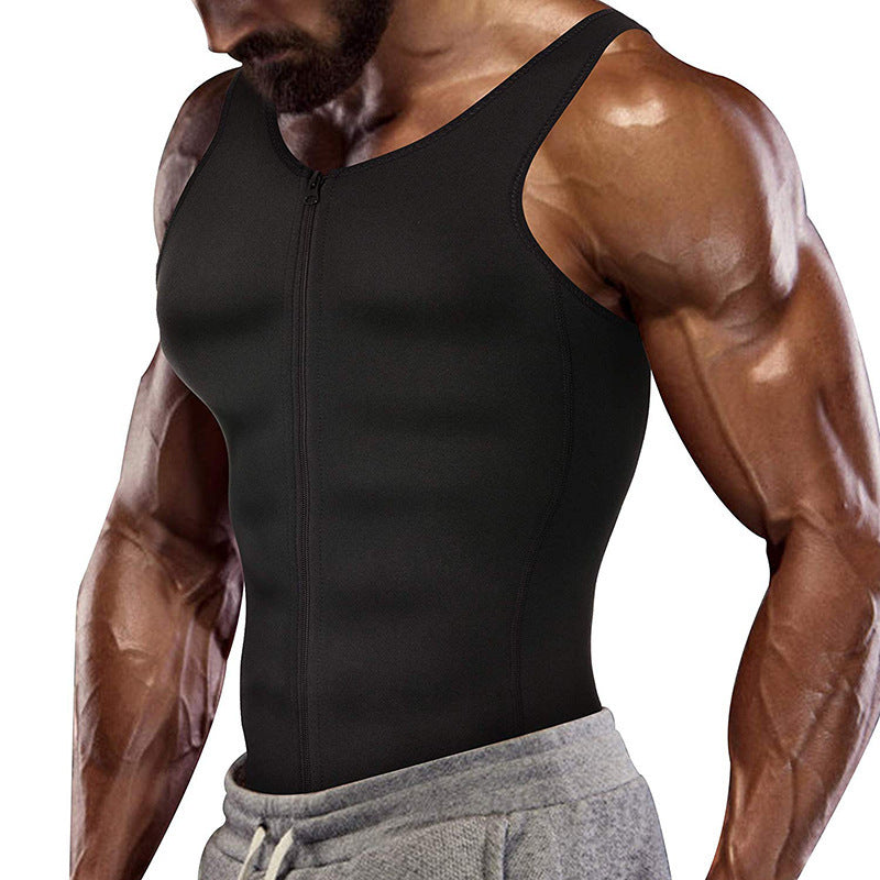 Men's Sauna Clothing Belly Vest Sports Vest Cross-border Corset Neoprene Tights Body-shaping Clothing