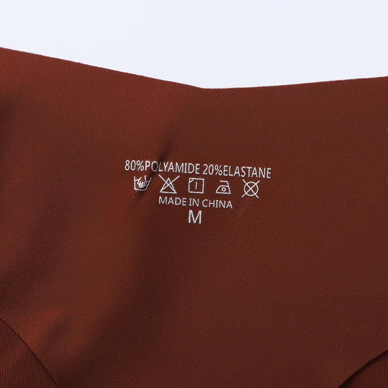 Underwear Women Cotton Crotch Low Waist Sexy Skin-friendly Solid Color Plus Size Briefs