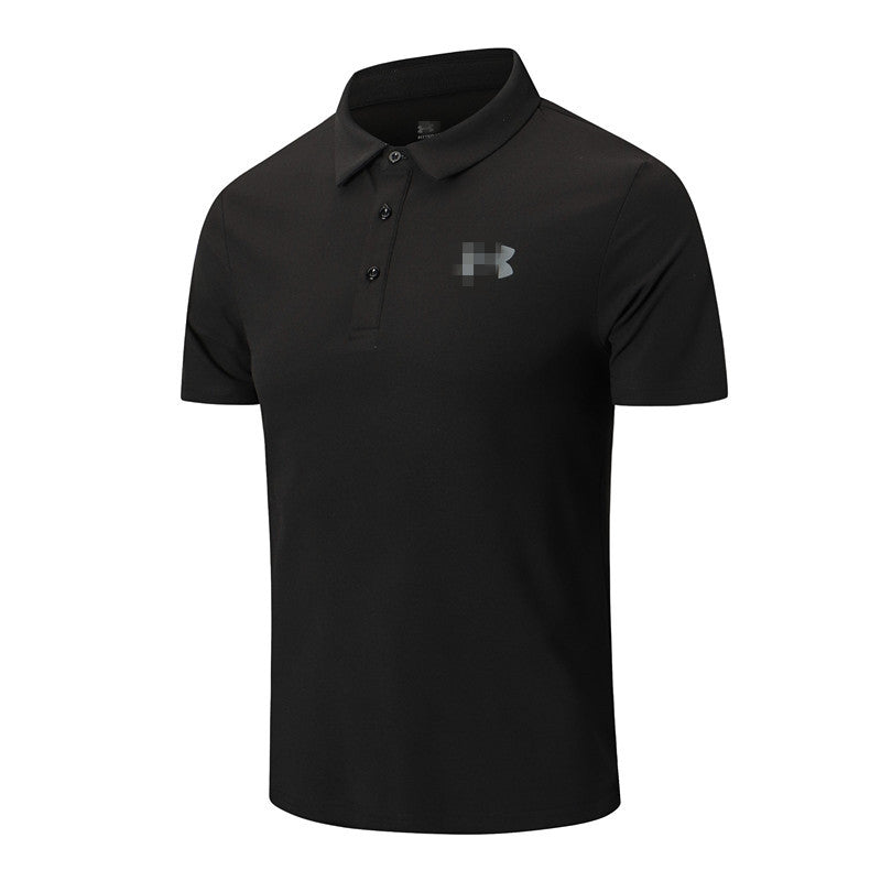 An Brand Foreign Trade Summer New Men's Short-sleeved Polo Shirt High-end Lapel T-shirt Slim Half-sleeved Coach Overalls