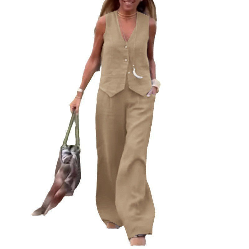 New Fashion Suit Vest Two-piece Set For Women