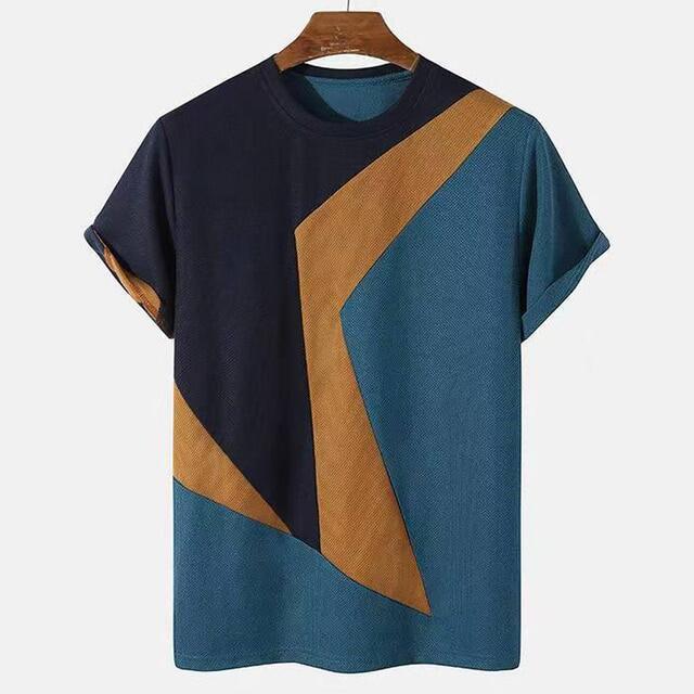 Street Men's T-shirt Europe And The United States  Spring And Summer New Men's T-shirt Casual Round Neck Short Sleeves