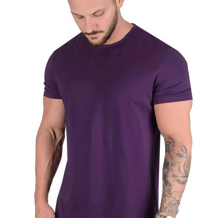 Factory Direct Supply New Loose Light Board Sports Running Leisure Short Sleeve Foreign Trade Summer Sports Fitness Men's T-shirt