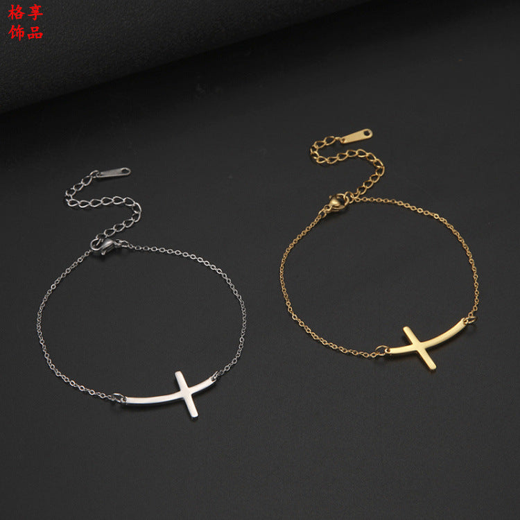 Cross Stainless Steel Bracelet