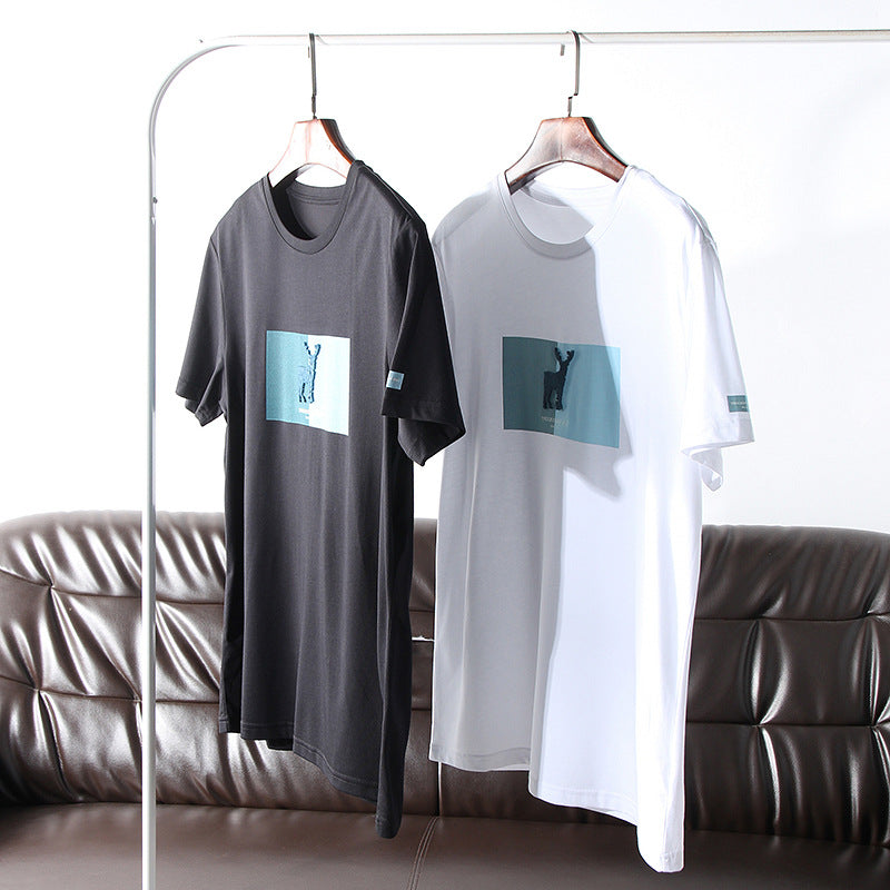 Men's Summer Three-dimensional Printing Round Neck Short Sleeve Casual T-shirt Tide