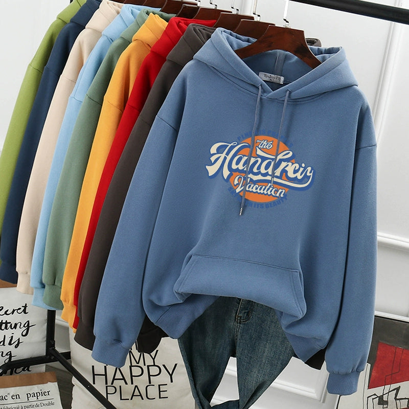 2024 New Autumn And Winter Large Size Women's Hooded Sweatshirt Women's Loose Korean Style Fat Mm Age-reducing Top Plus Velvet Jacket