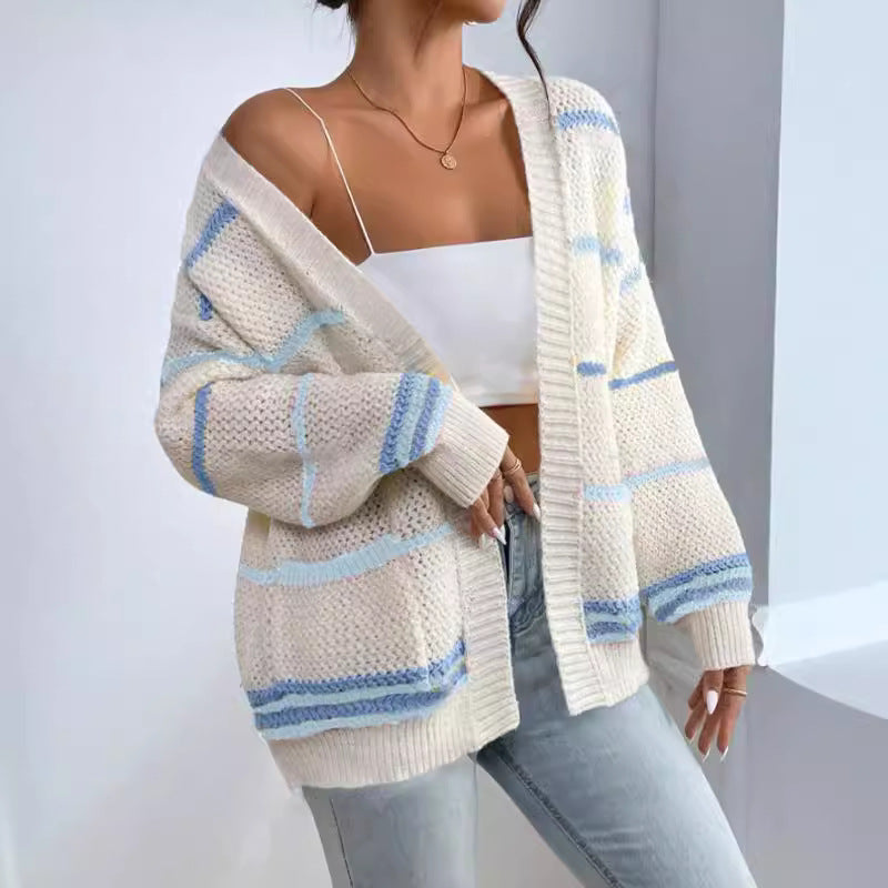 Sweater Fashion Loose Casual All-match Knitted Sweater Jacket