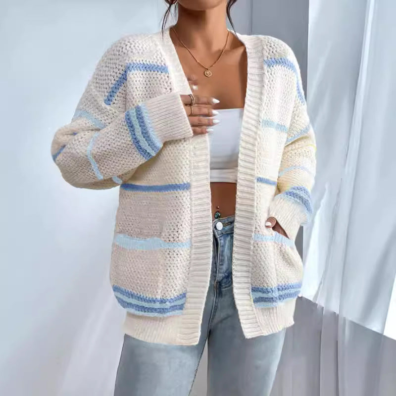 Sweater Fashion Loose Casual All-match Knitted Sweater Jacket